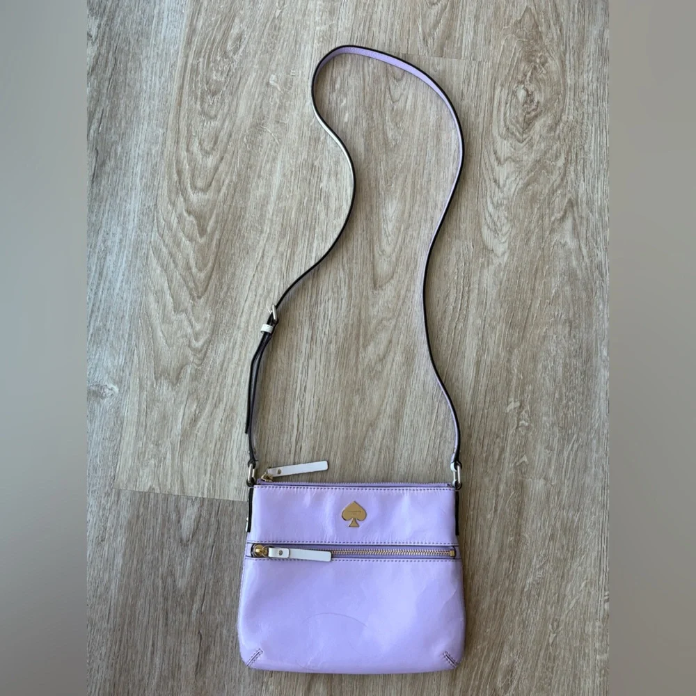 KATE SPADE Lavender Patent Leather with Gold Hardware Crossbody